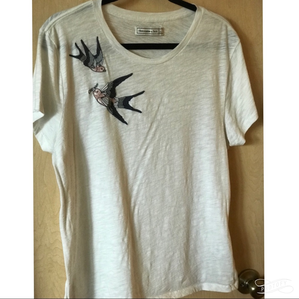 Embroidered white top